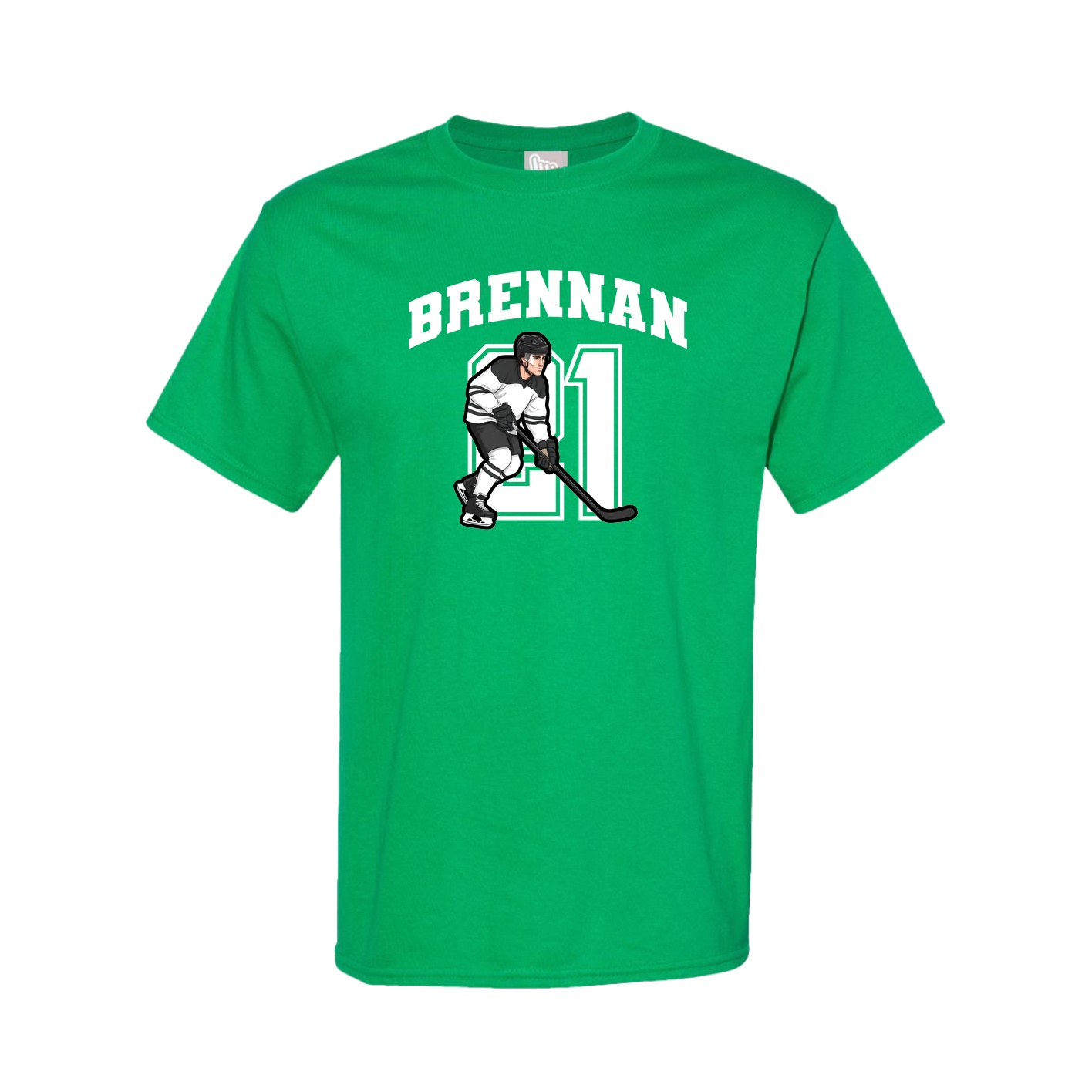 Youth Tee — Number in Green