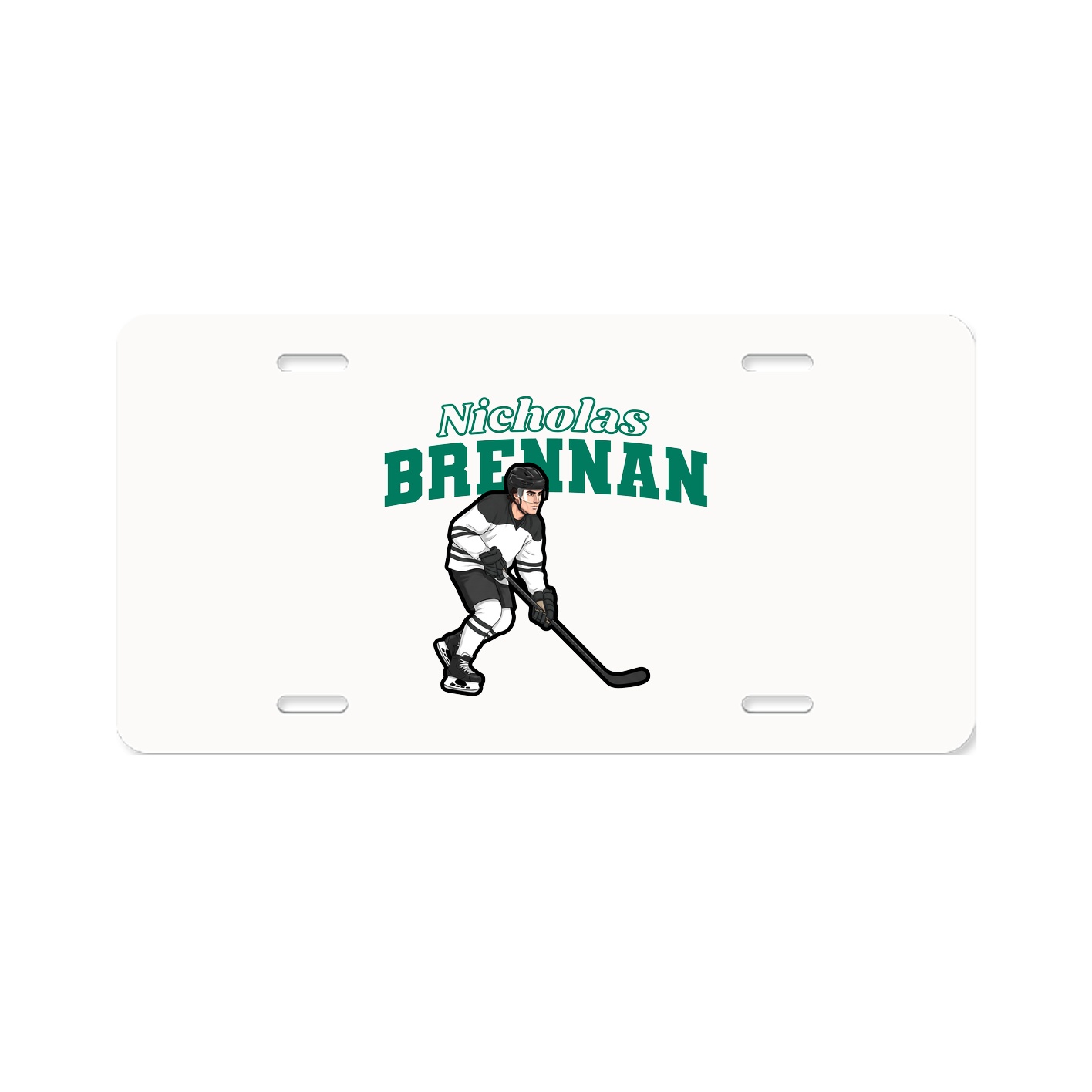 License Plate — Name Arch in Classic