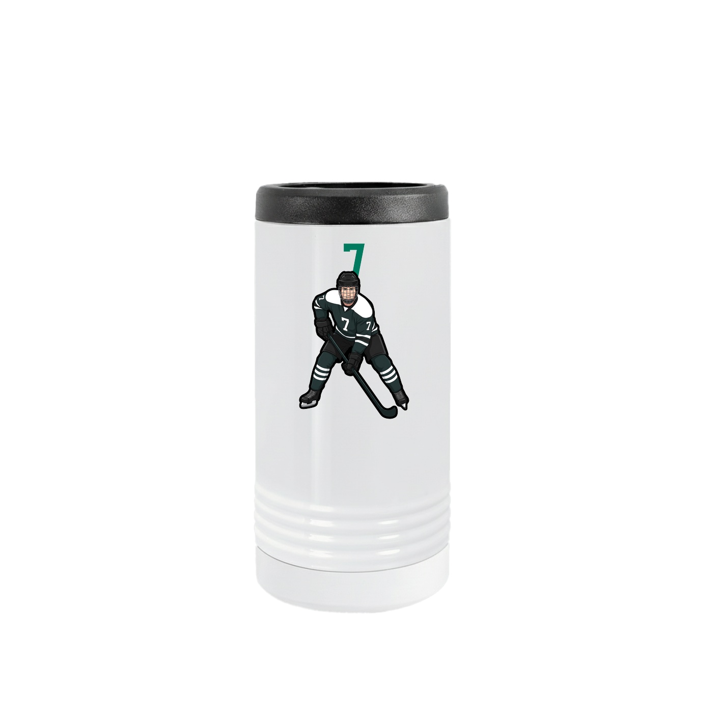 Slim Beverage Holder — Number Top in White