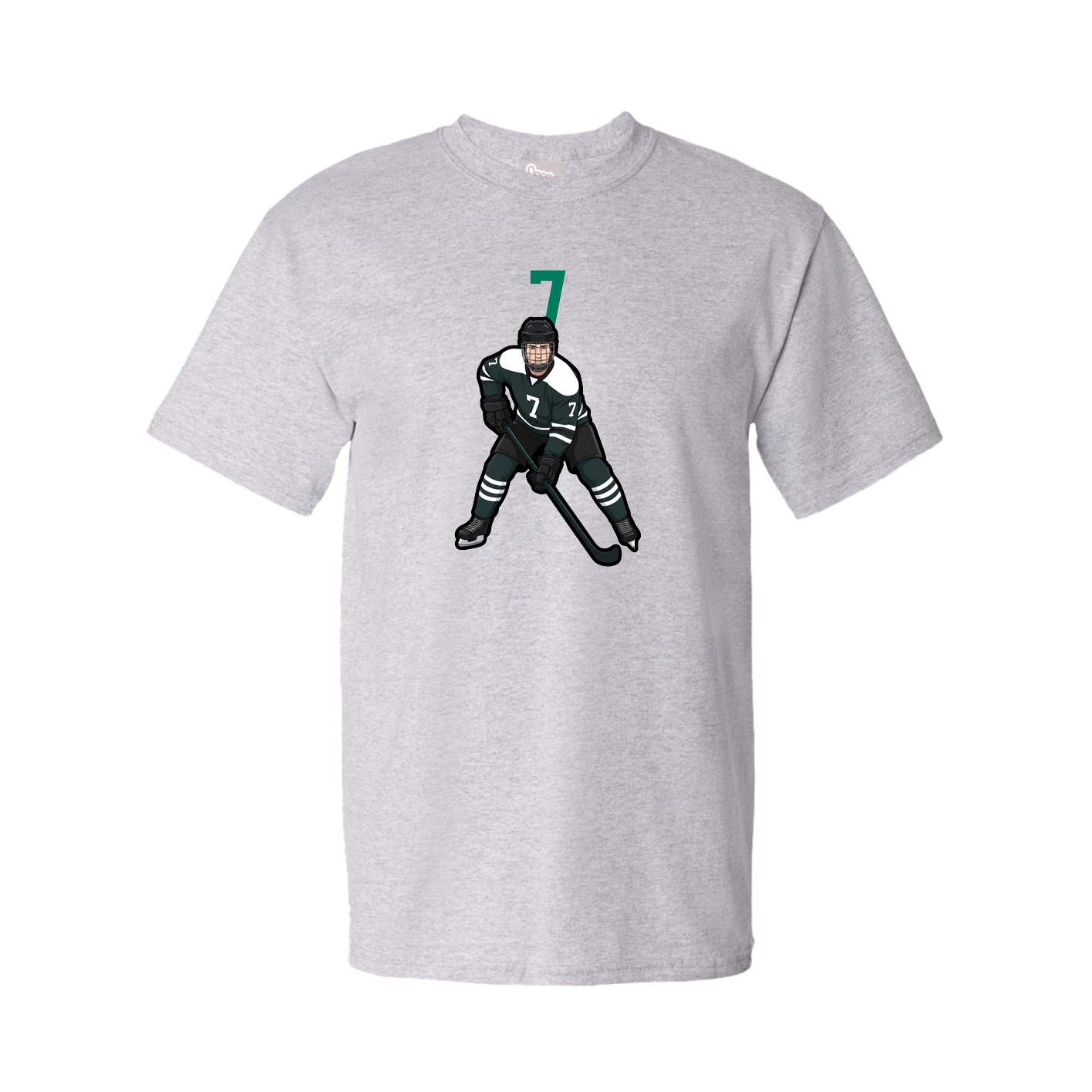 Tee — Number Top in Grey
