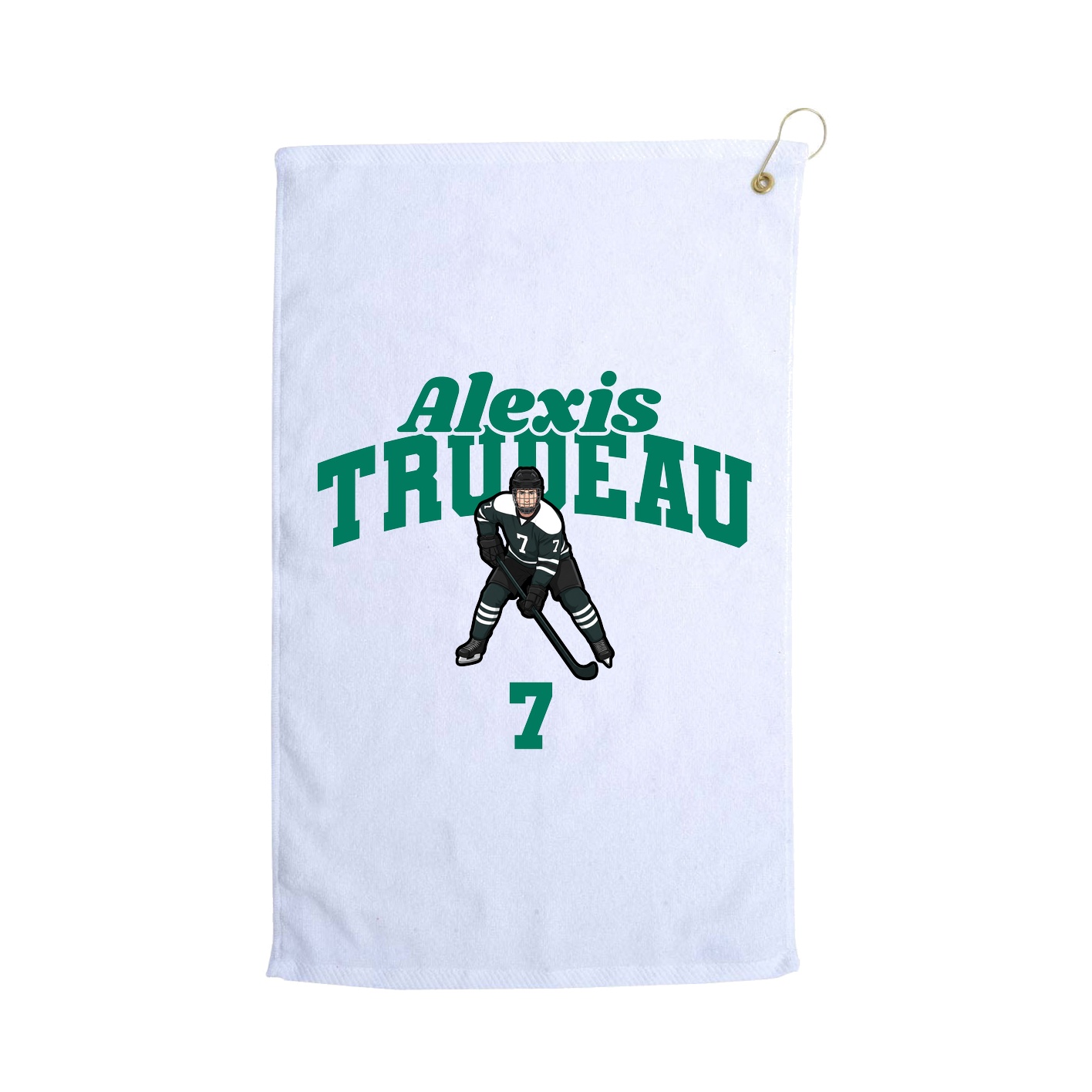 Golf Towel — Signature Arch in White