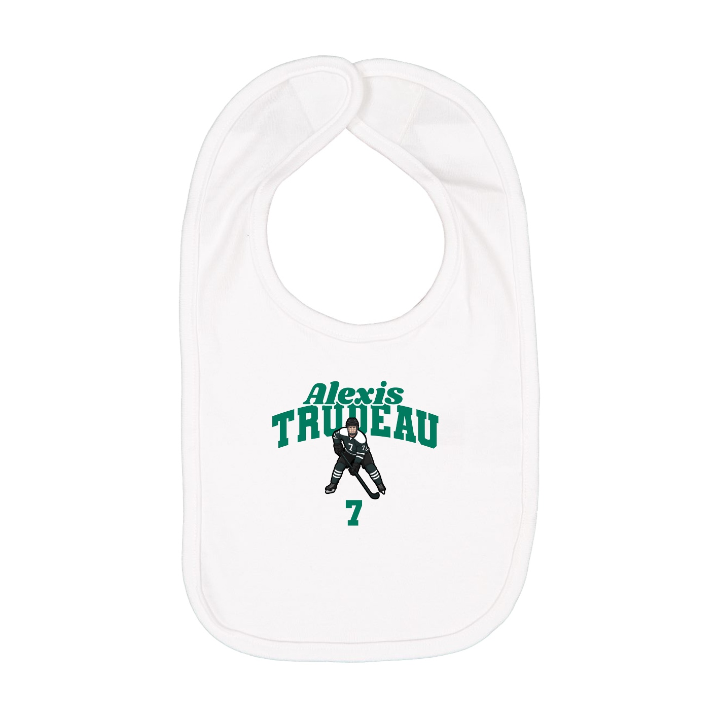 Infant Bib — Signature Arch in White