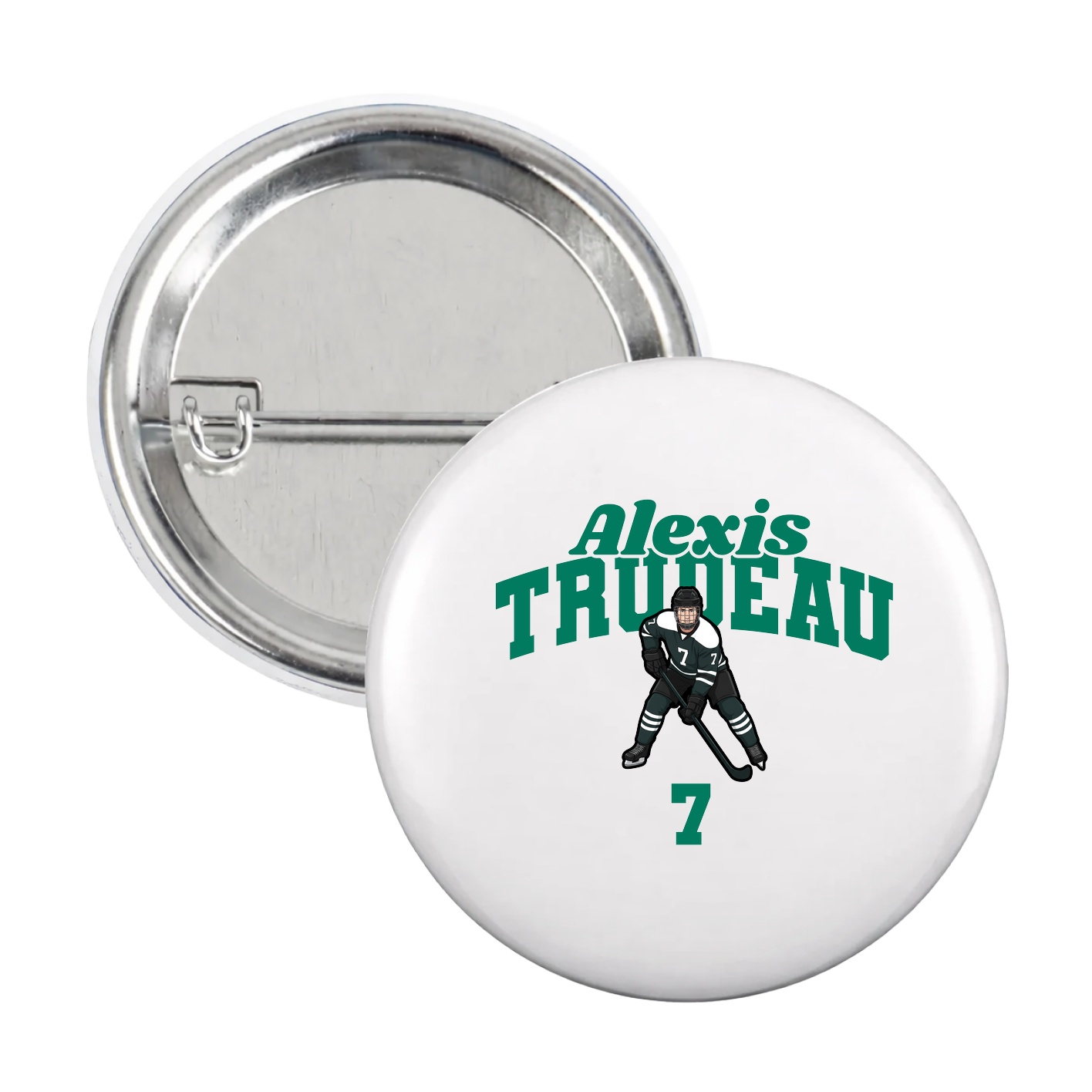 Game Day Button — Signature Arch in White
