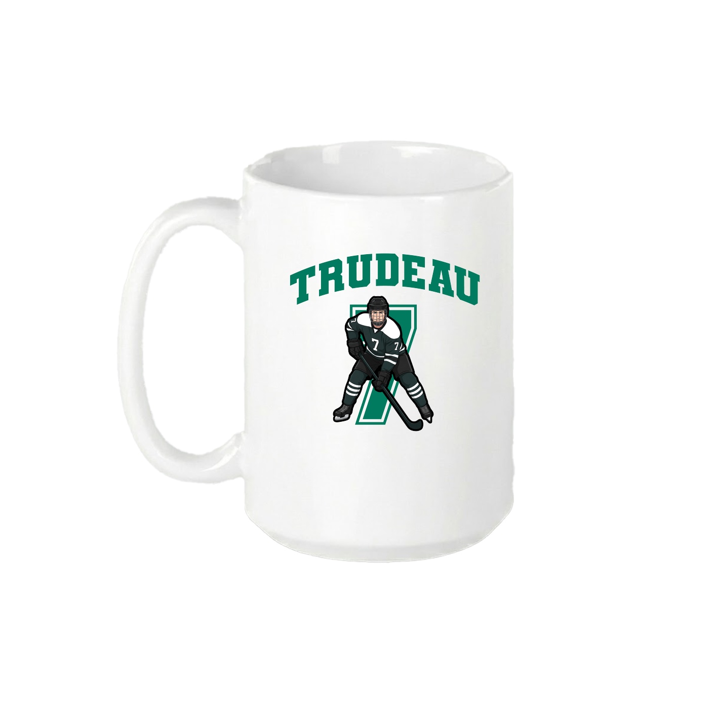 15oz Coffee Mug — Number in White