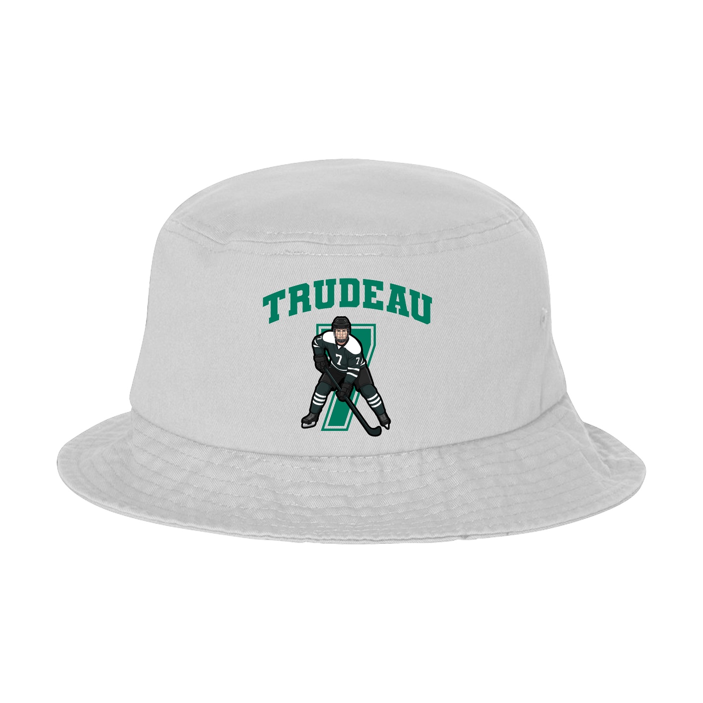 Bucket Cap — Number in White