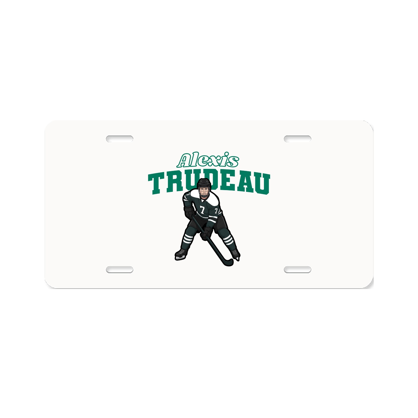 License Plate — Name Arch in Classic