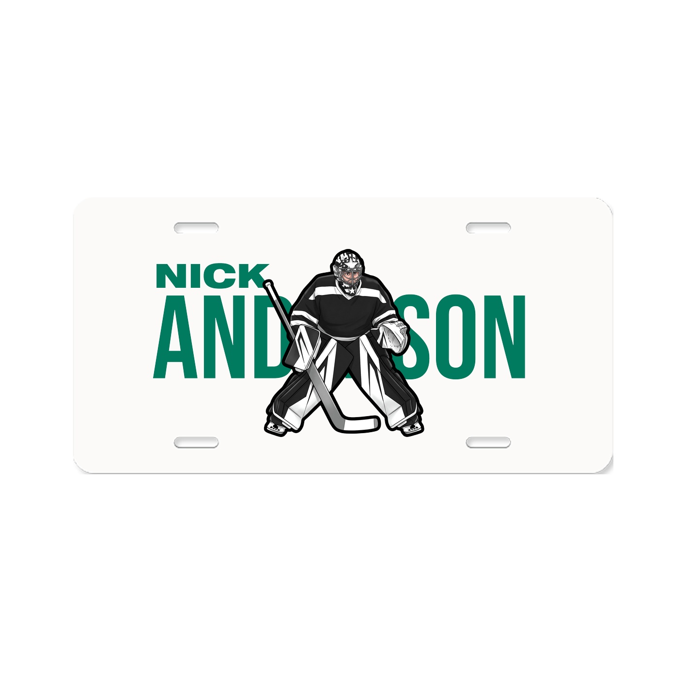 License Plate — Player Name in Classic