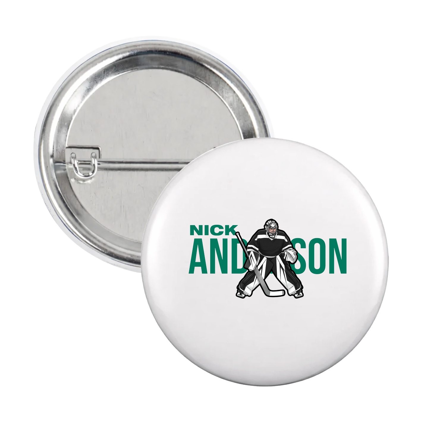 Game Day Button — Player Name in White