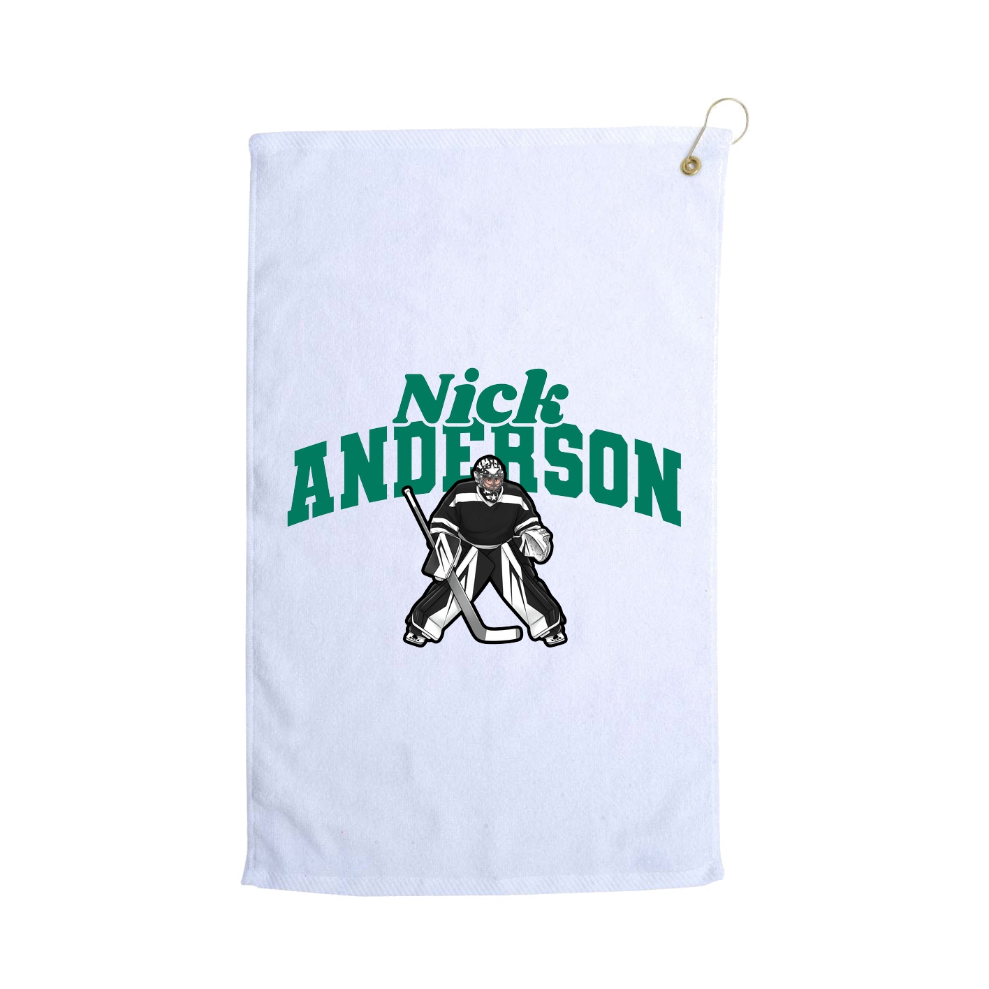 Golf Towel — Signature Arch in White