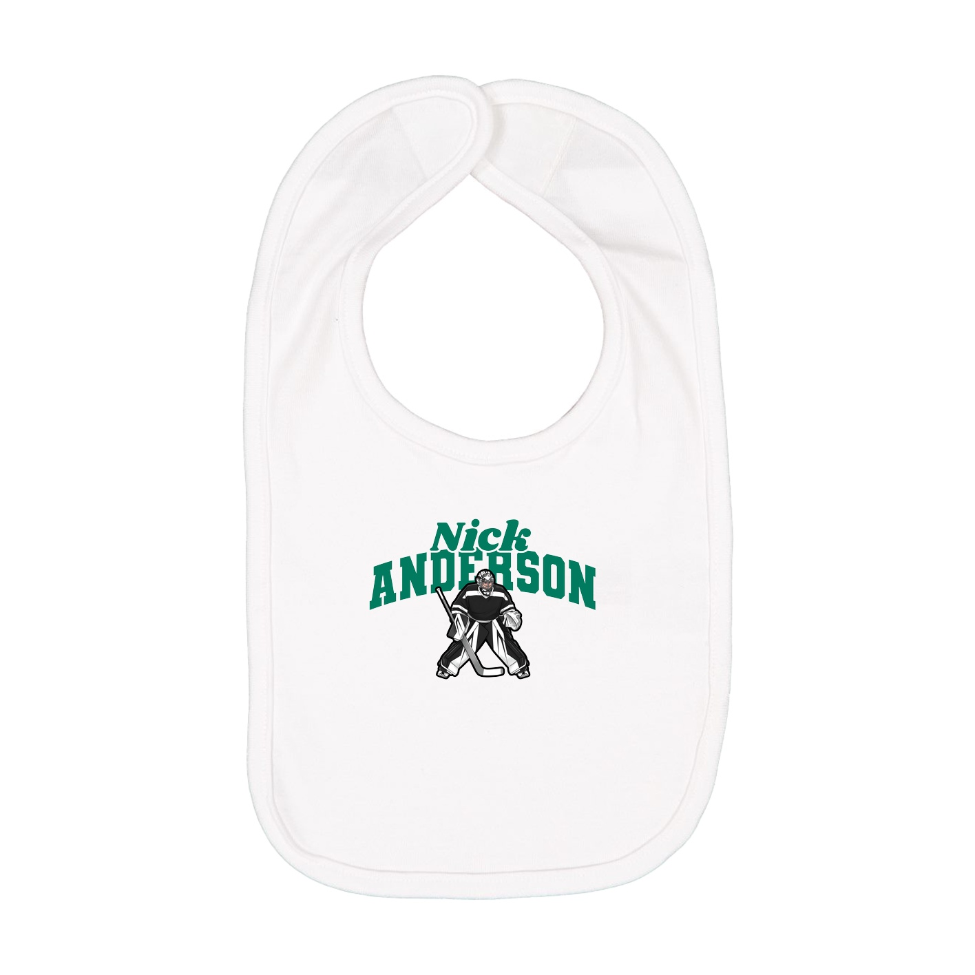 Infant Bib — Signature Arch in White