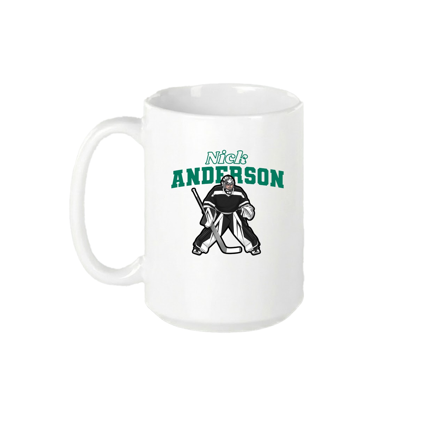 15oz Coffee Mug — Name Arch in White