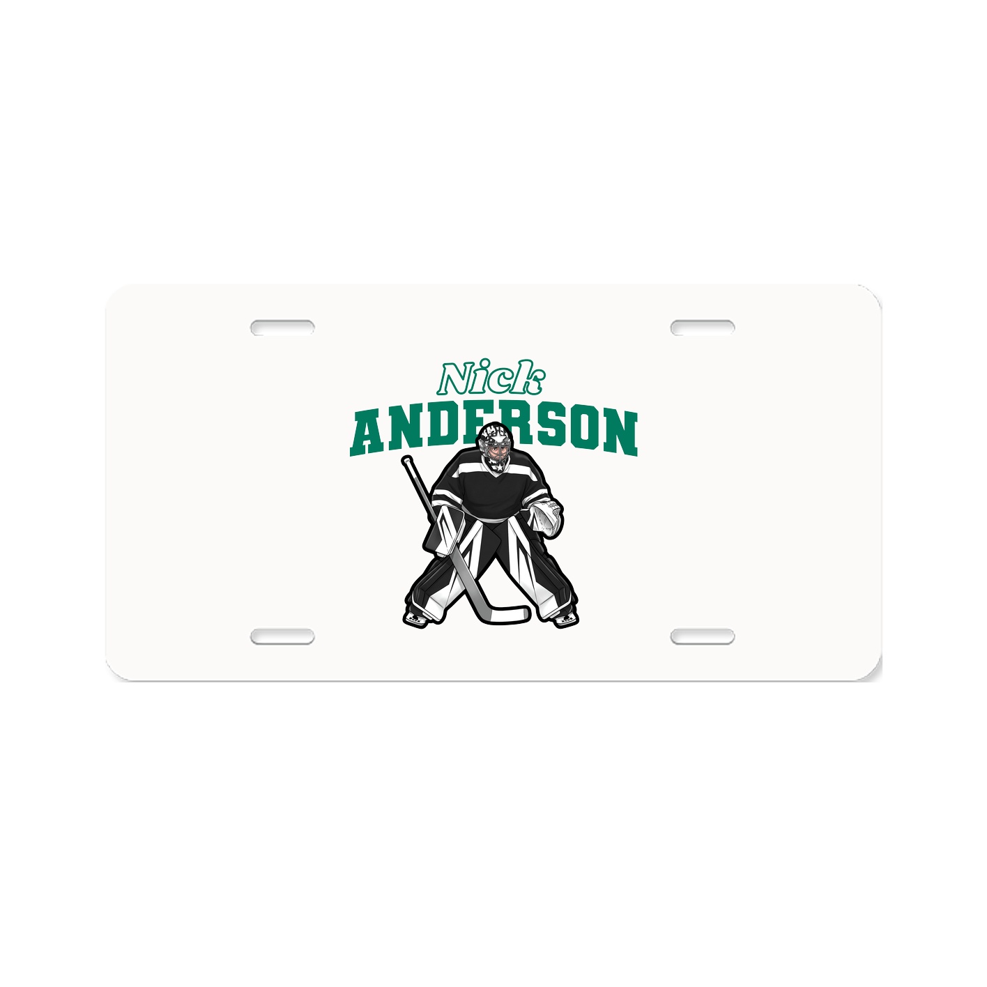 License Plate — Name Arch in Classic