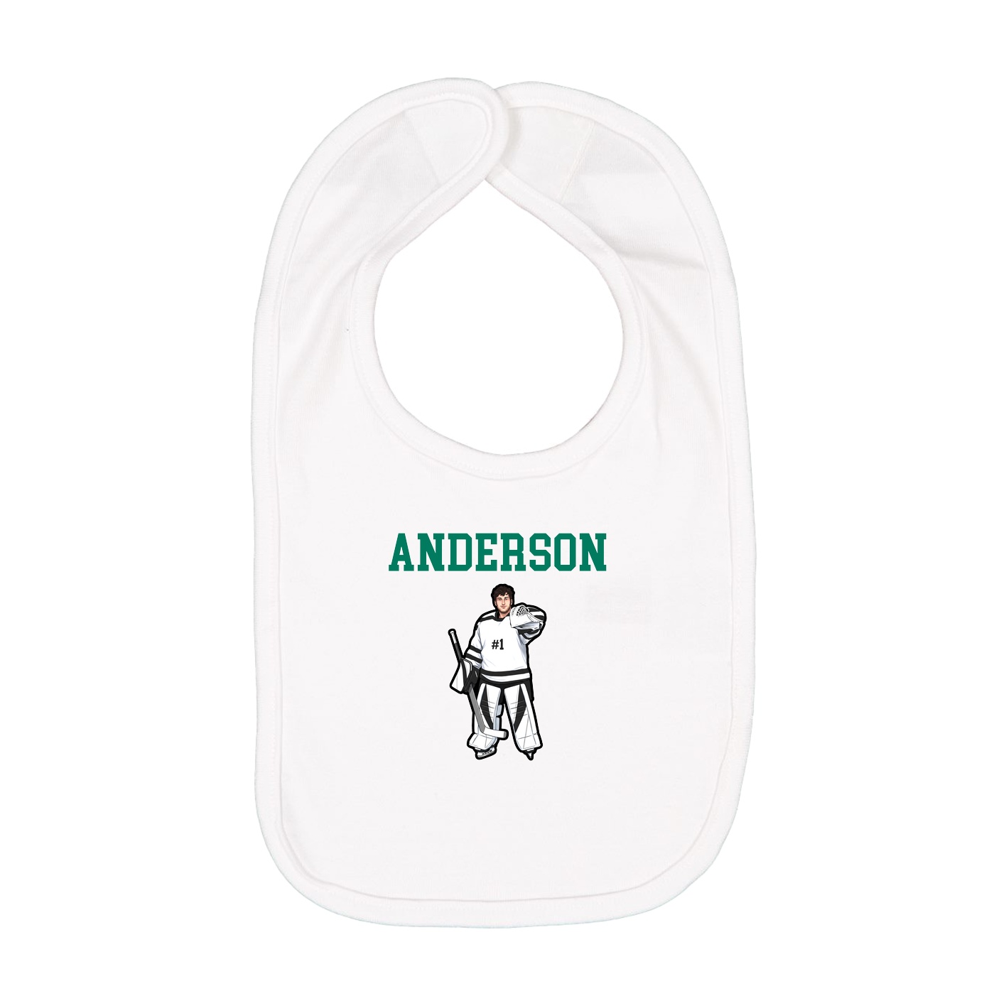 Infant Bib — Shirsey in White