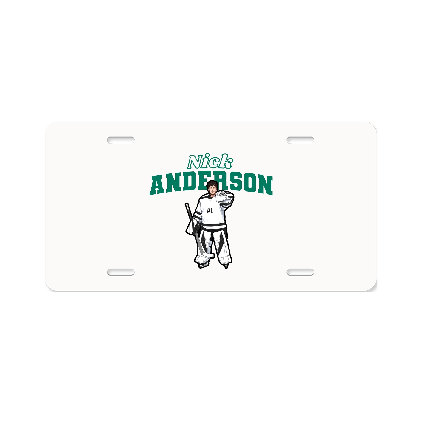 License Plate — Name Arch in Classic