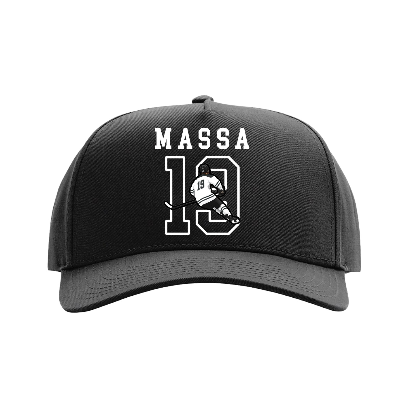 Full Fabric Five-Panel Champ Cap — Shirsey in Black