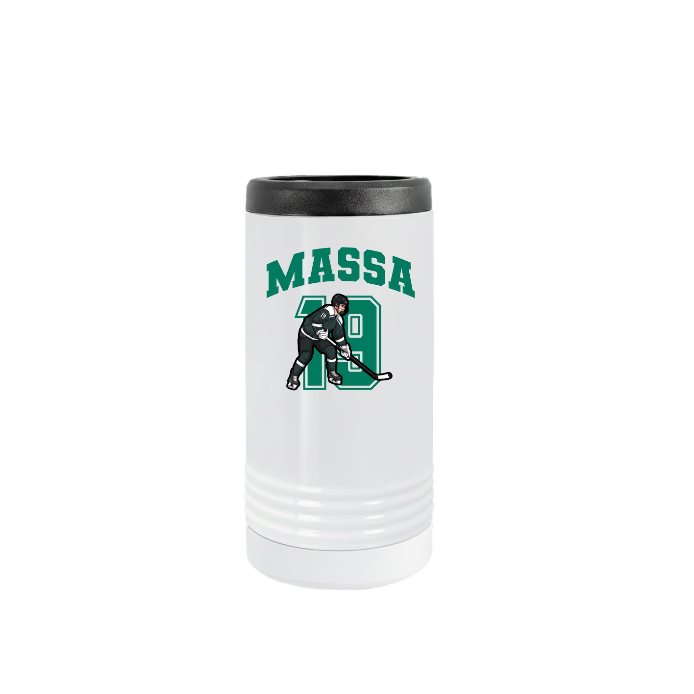 Slim Beverage Holder — Number in White