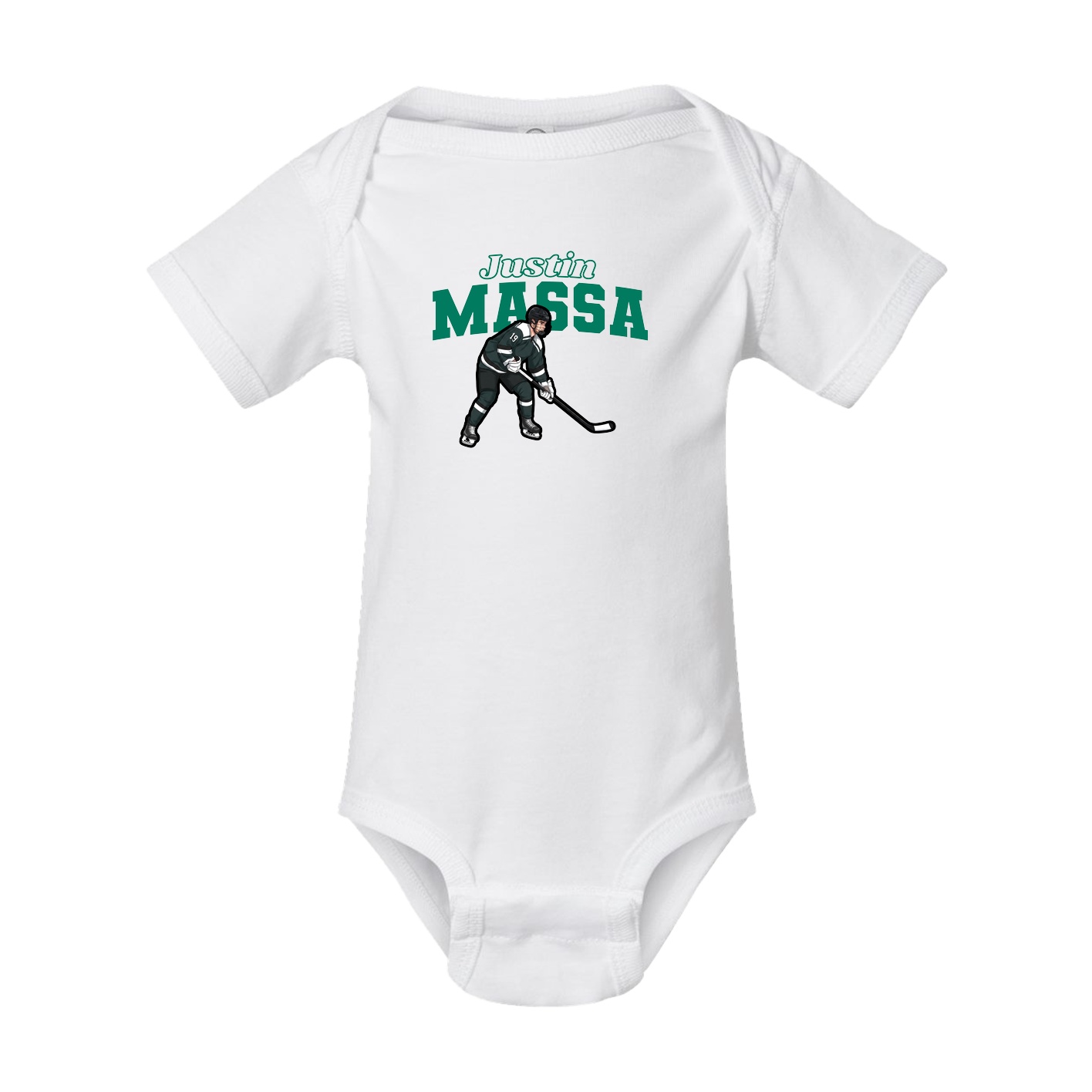 Baby Onesie — Name Arch in White