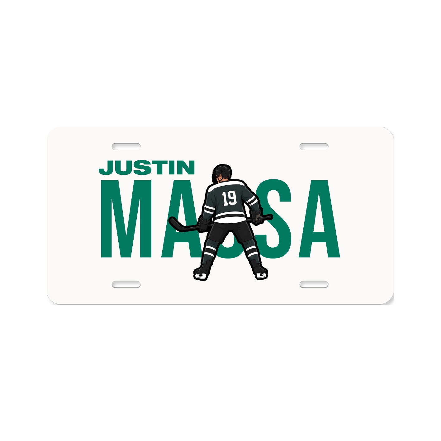 License Plate — Player Name in Classic