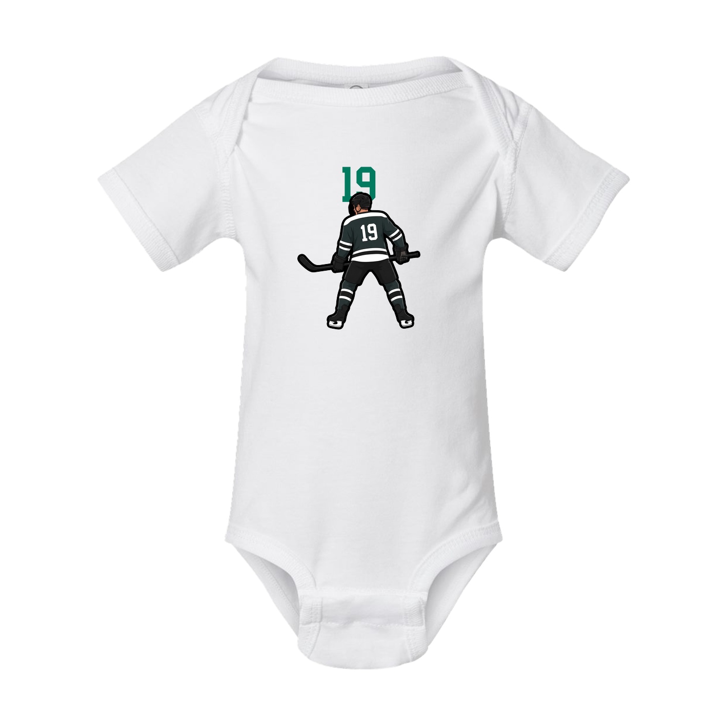 Baby Onesie — Number Top in White