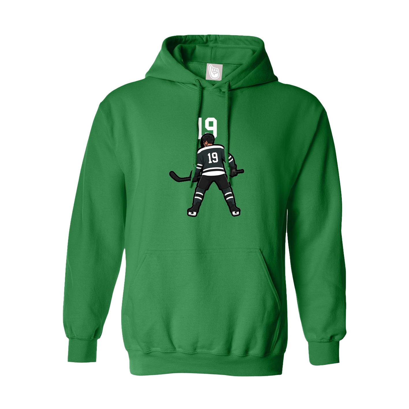 Hoodie — Number Top in Green