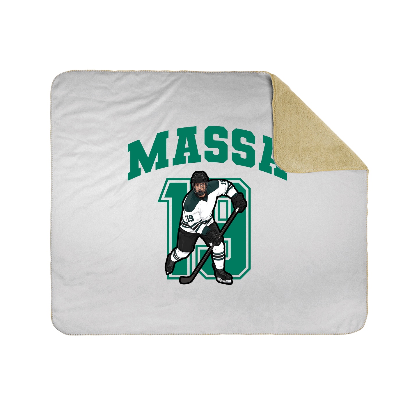 Throw Blanket — Number in White