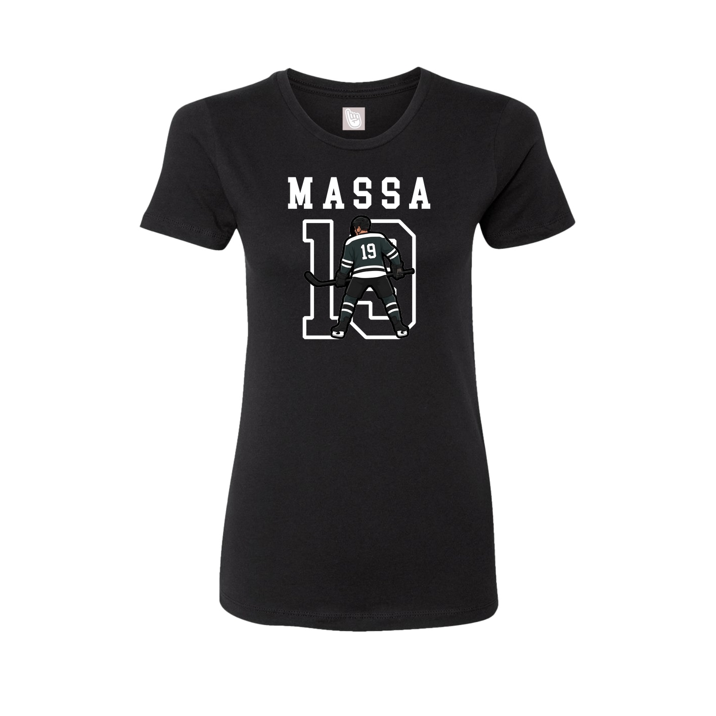 Fitted Women's Tee — Shirsey in Black