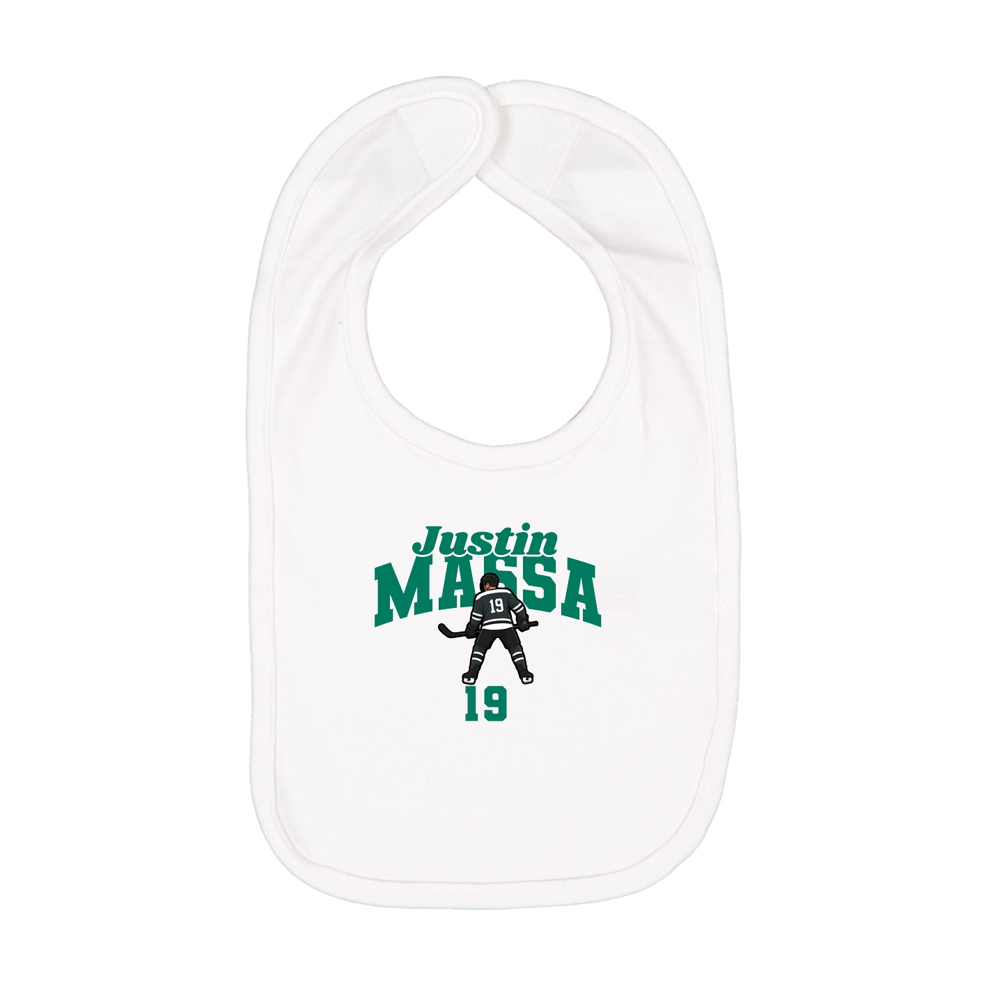 Infant Bib — Signature Arch in White