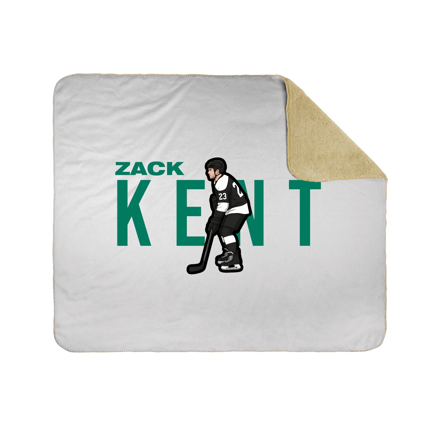 Throw Blanket — Player Name in White