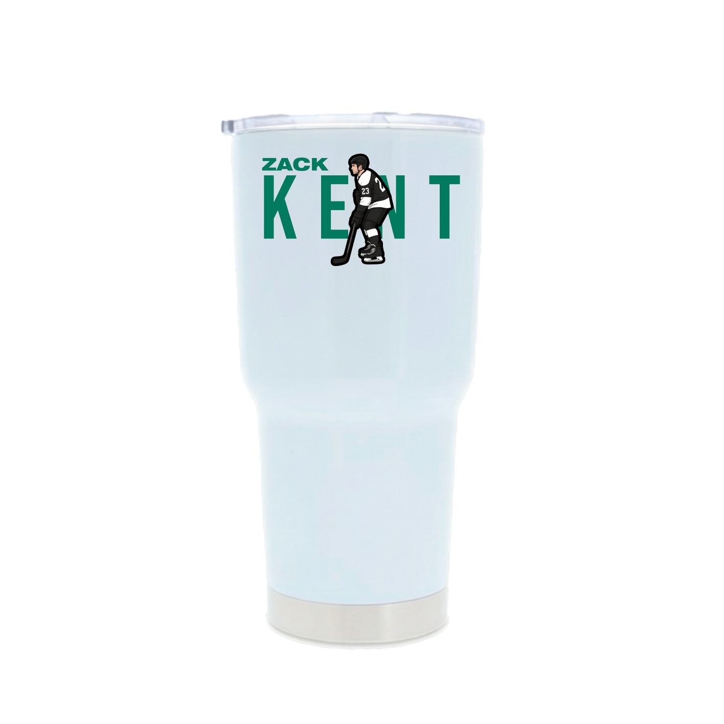 30oz Stainless Steel Tumbler — Player Name in White