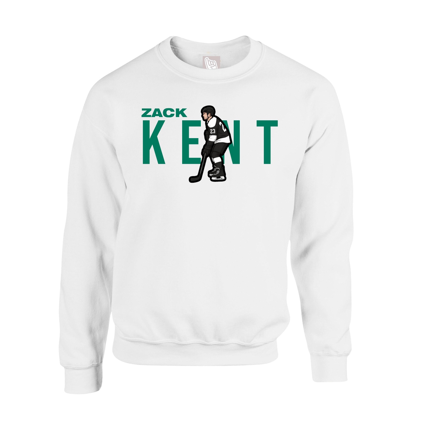 Fleece Crew — Player Name in White
