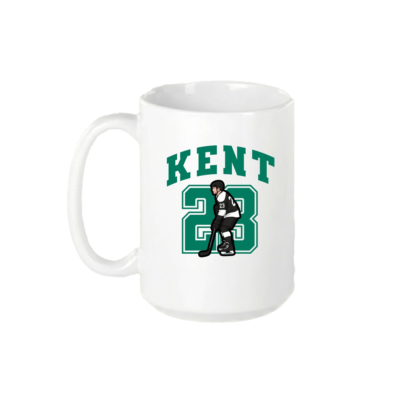 15oz Coffee Mug — Number in White