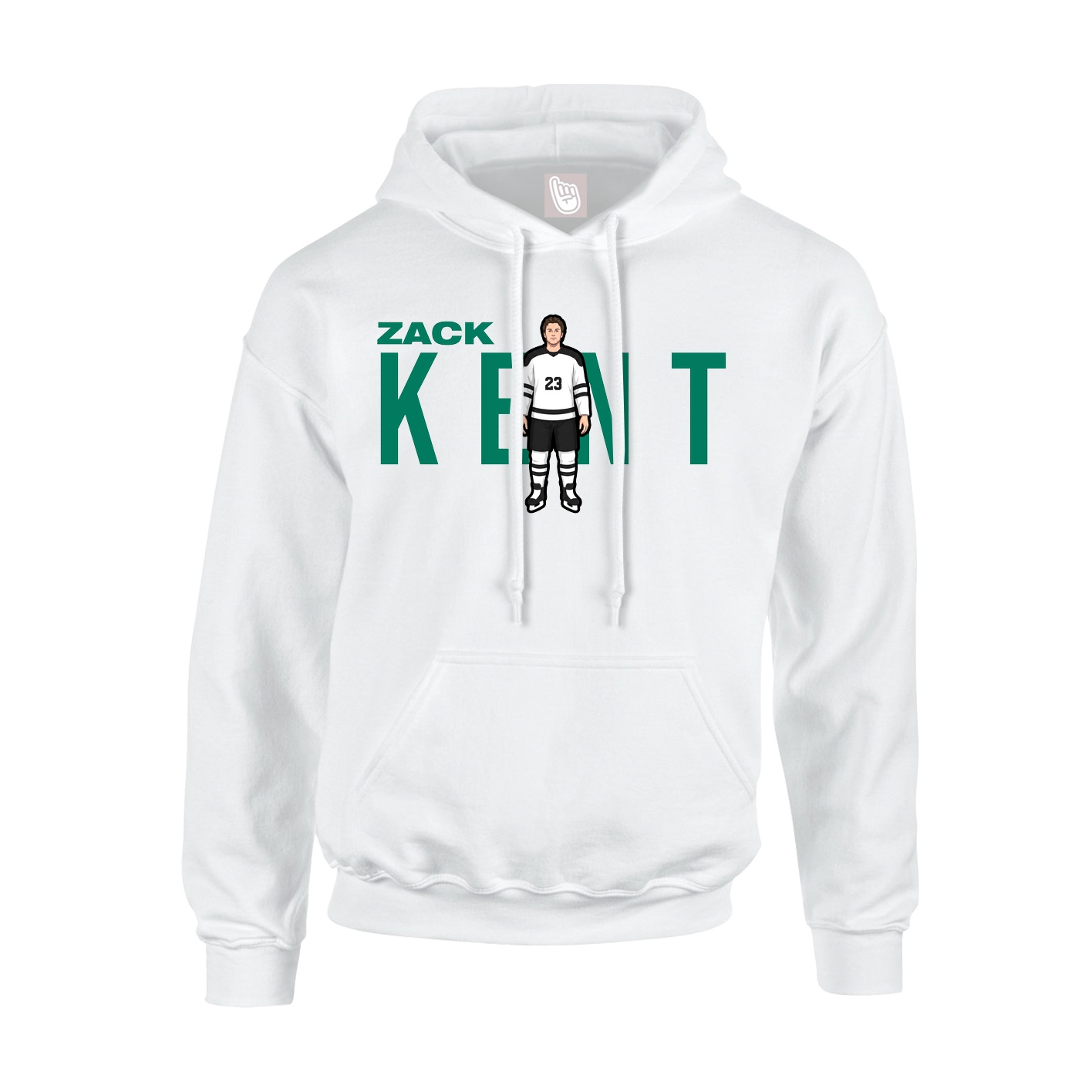 Youth Hoodie — Player Name in White