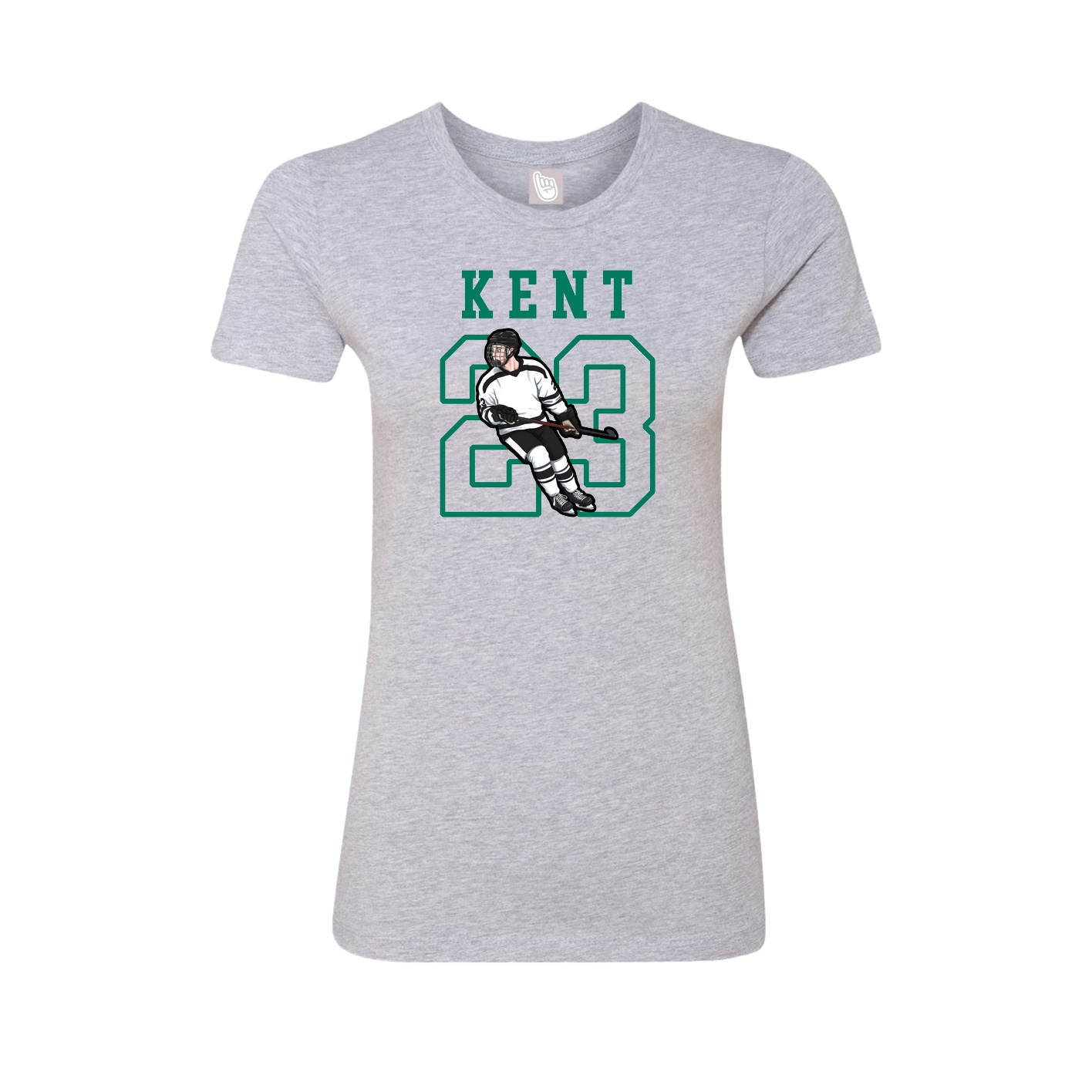 Fitted Women's Tee — Shirsey in Grey