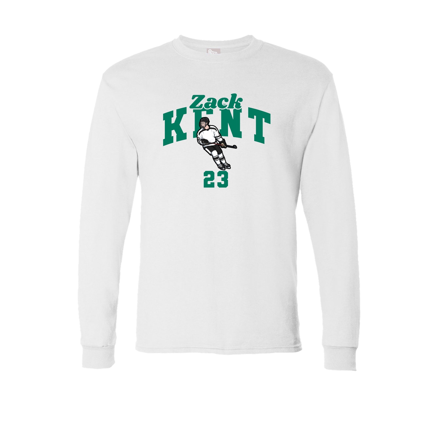 Long Sleeve Tee — Signature Arch in White