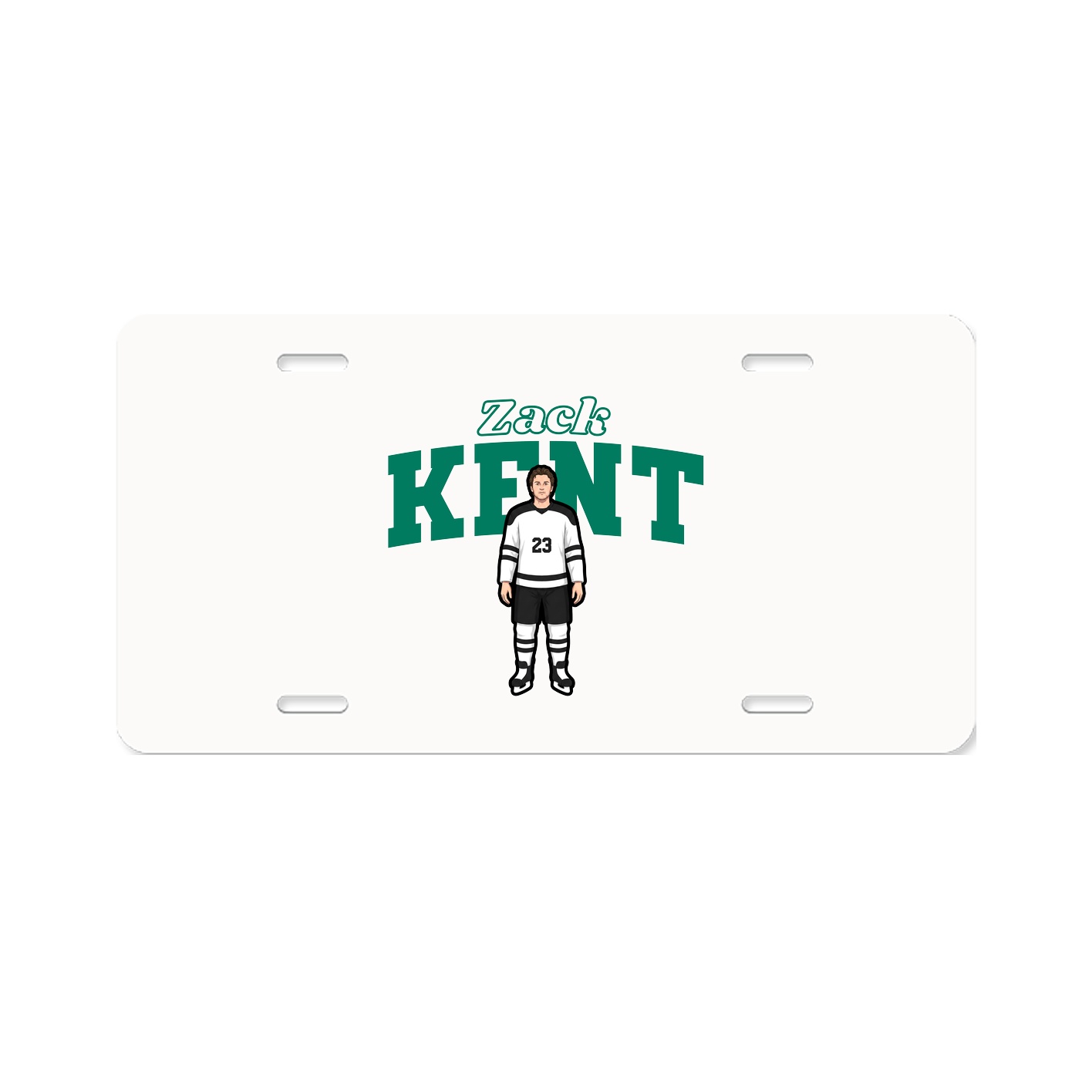 License Plate — Name Arch in Classic