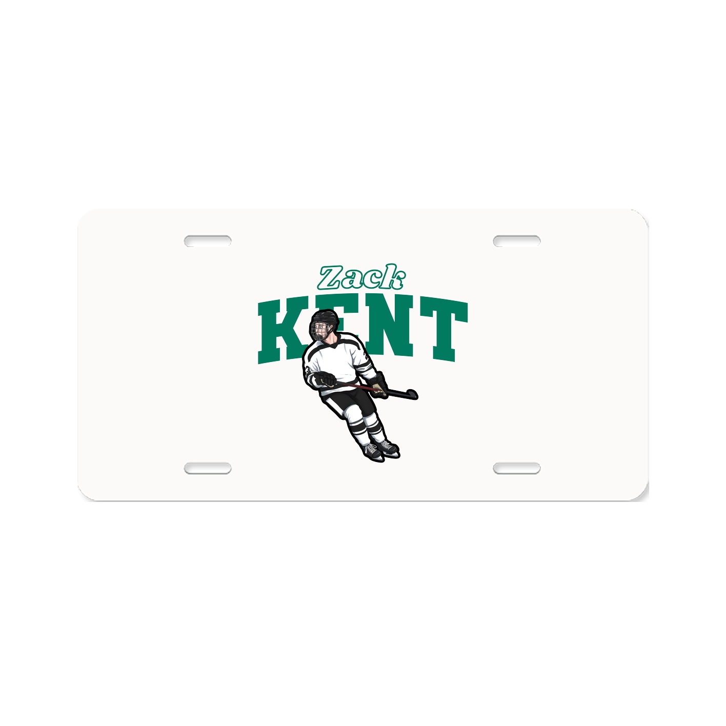 License Plate — Name Arch in Classic