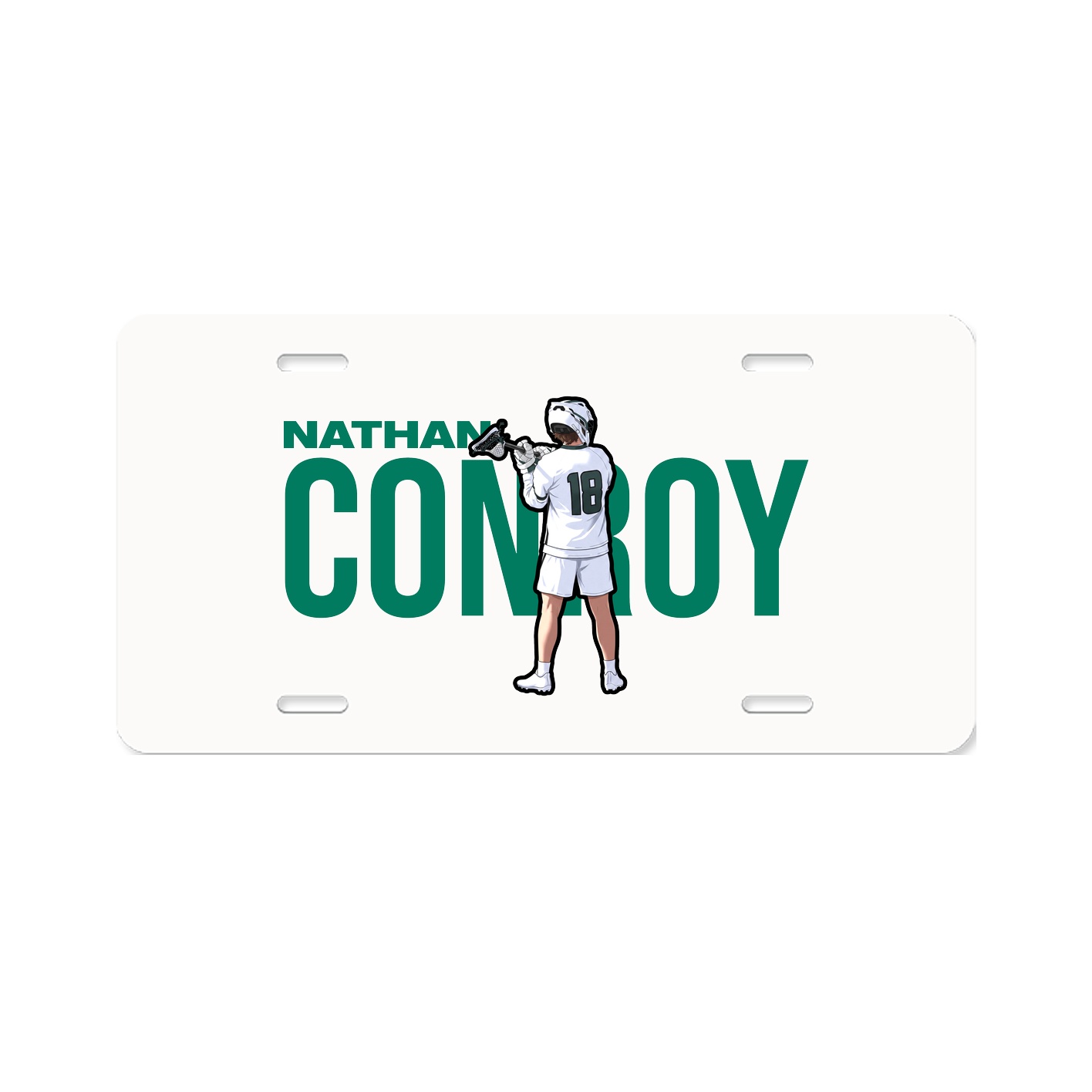 License Plate — Player Name in Classic