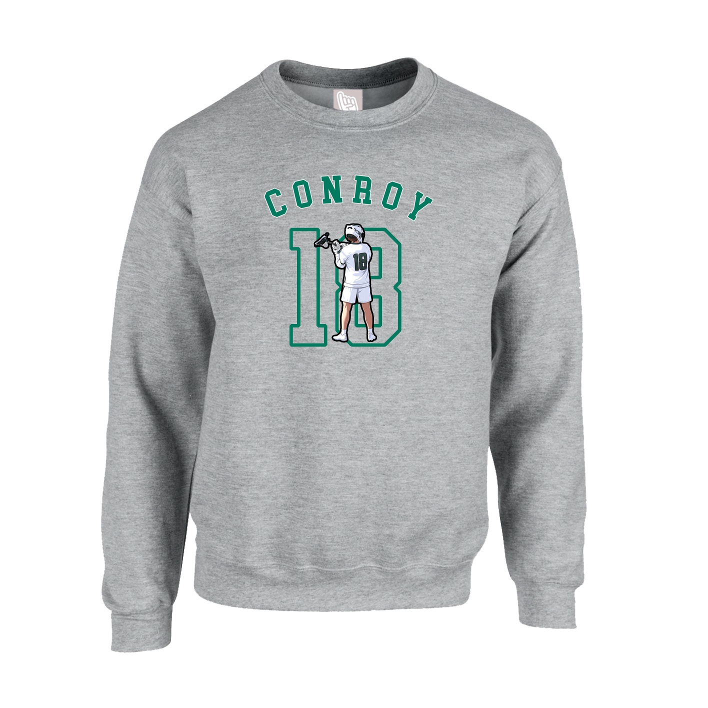 Fleece Crew — Shirsey Arch in Grey