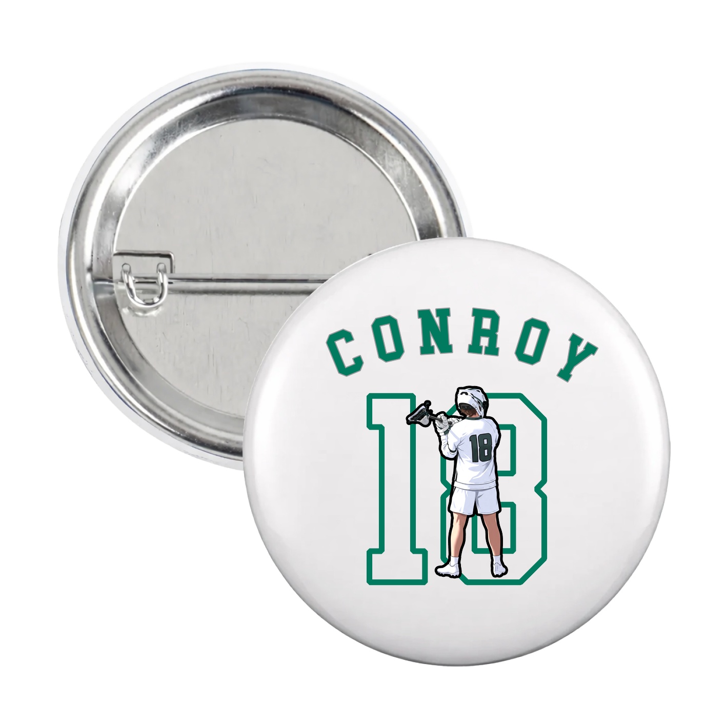 Game Day Button — Shirsey Arch in White
