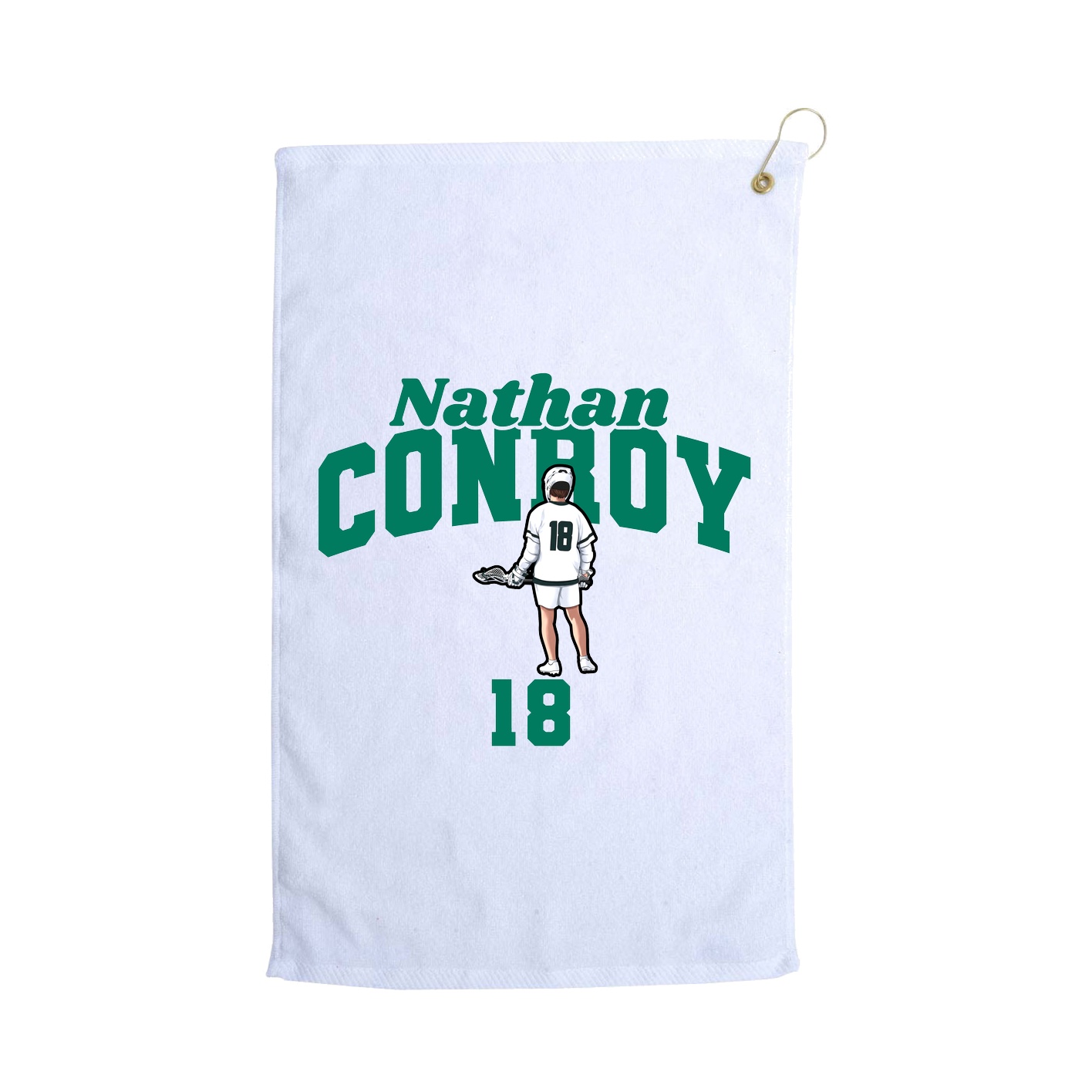 Golf Towel — Signature Arch in White