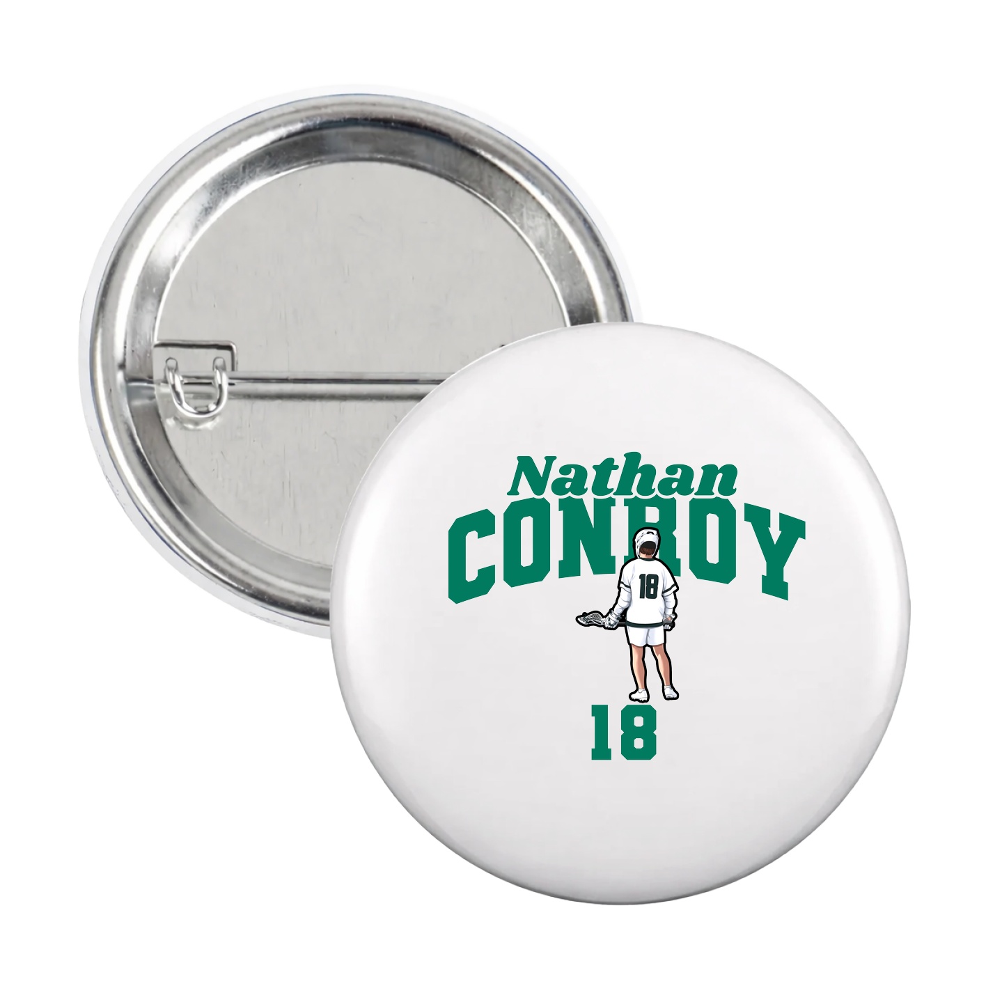 Game Day Button — Signature Arch in White