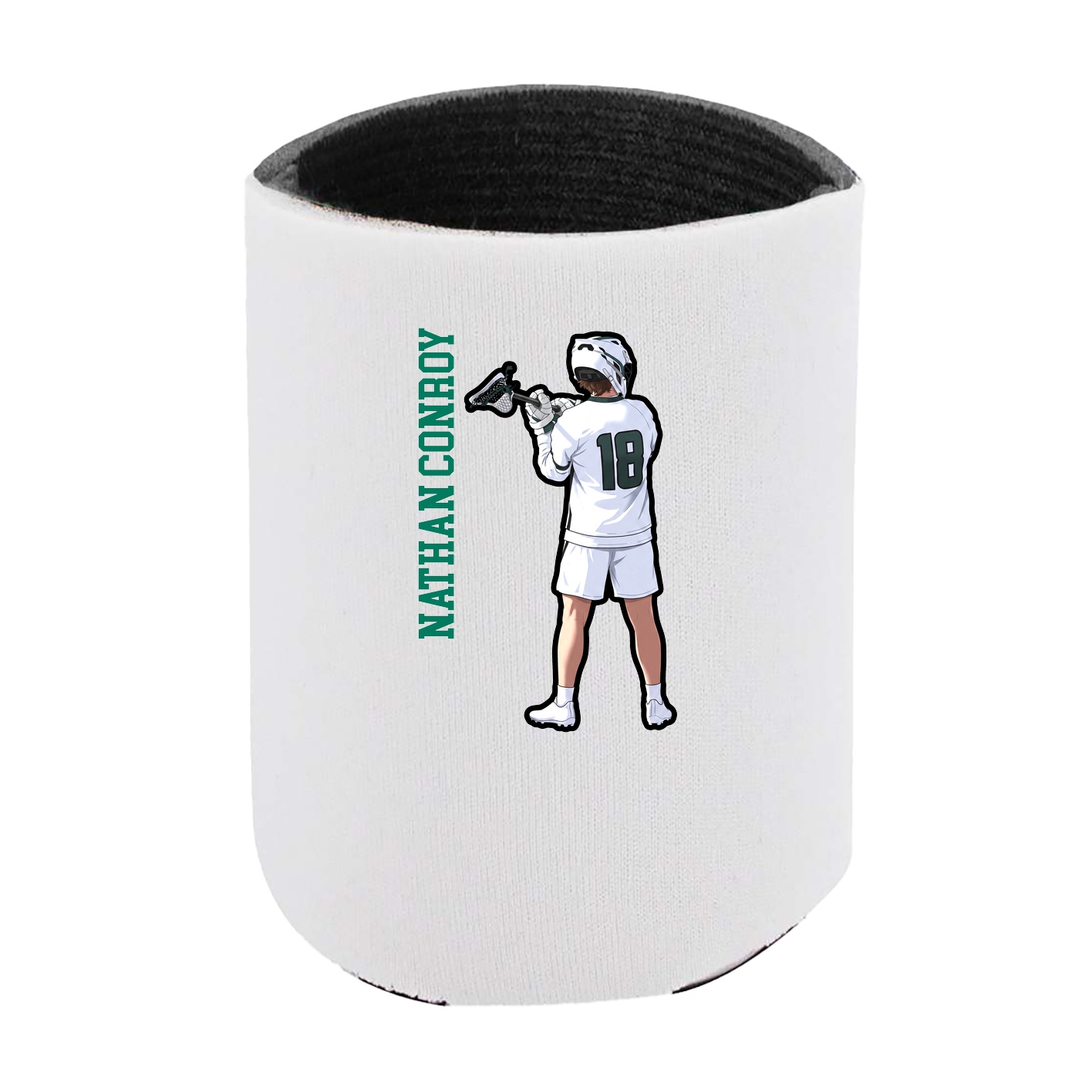 Can Holder — Name Vertical in White