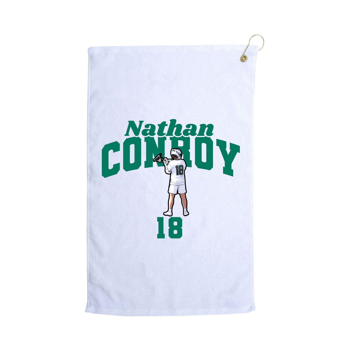 Golf Towel — Signature Arch in White