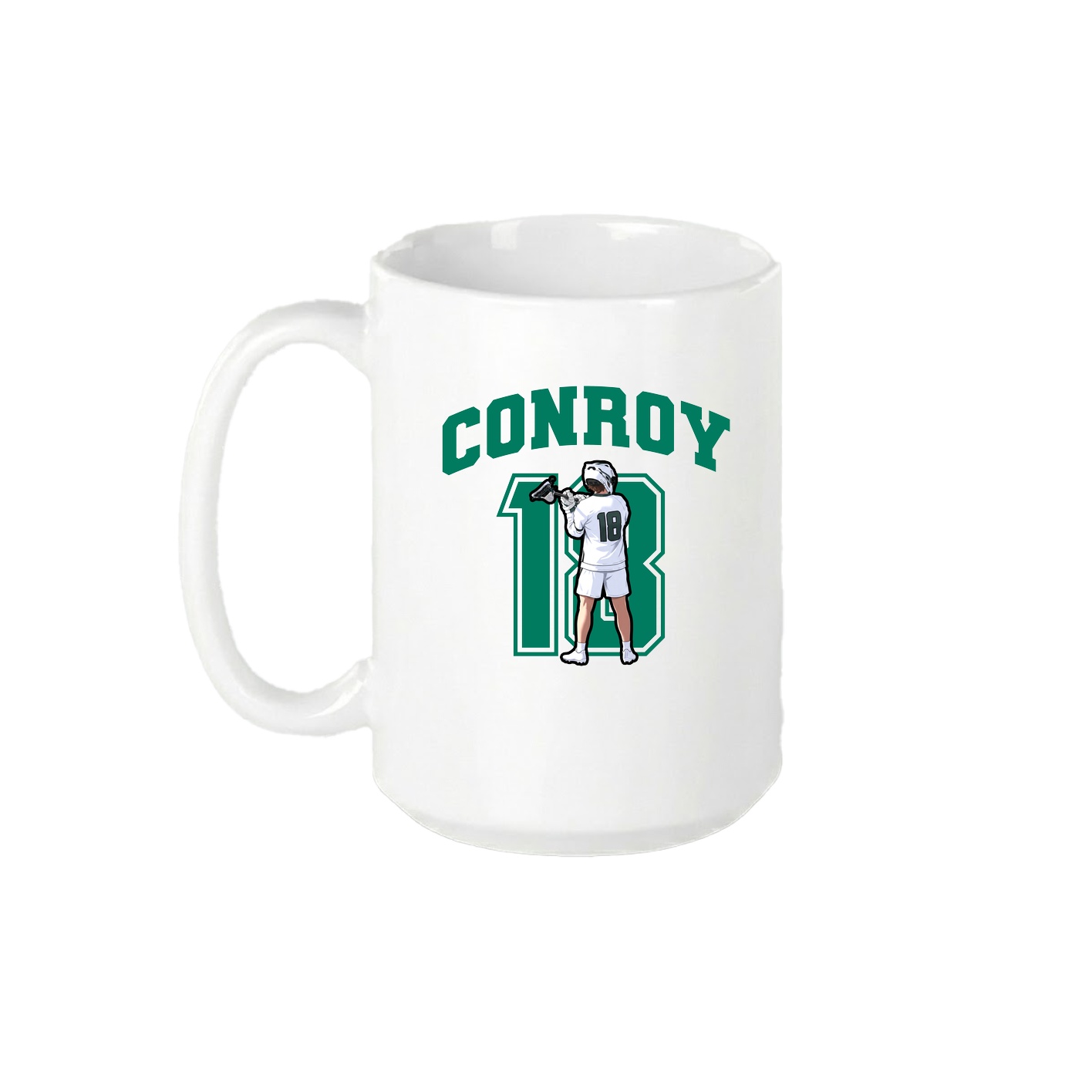 15oz Coffee Mug — Number in White