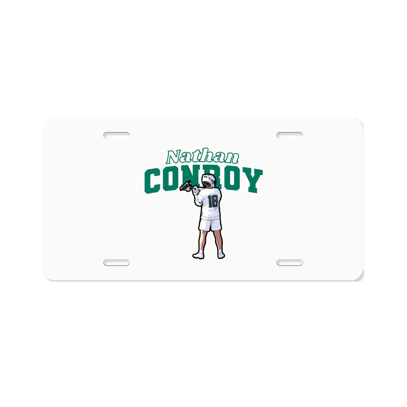 License Plate — Name Arch in Classic