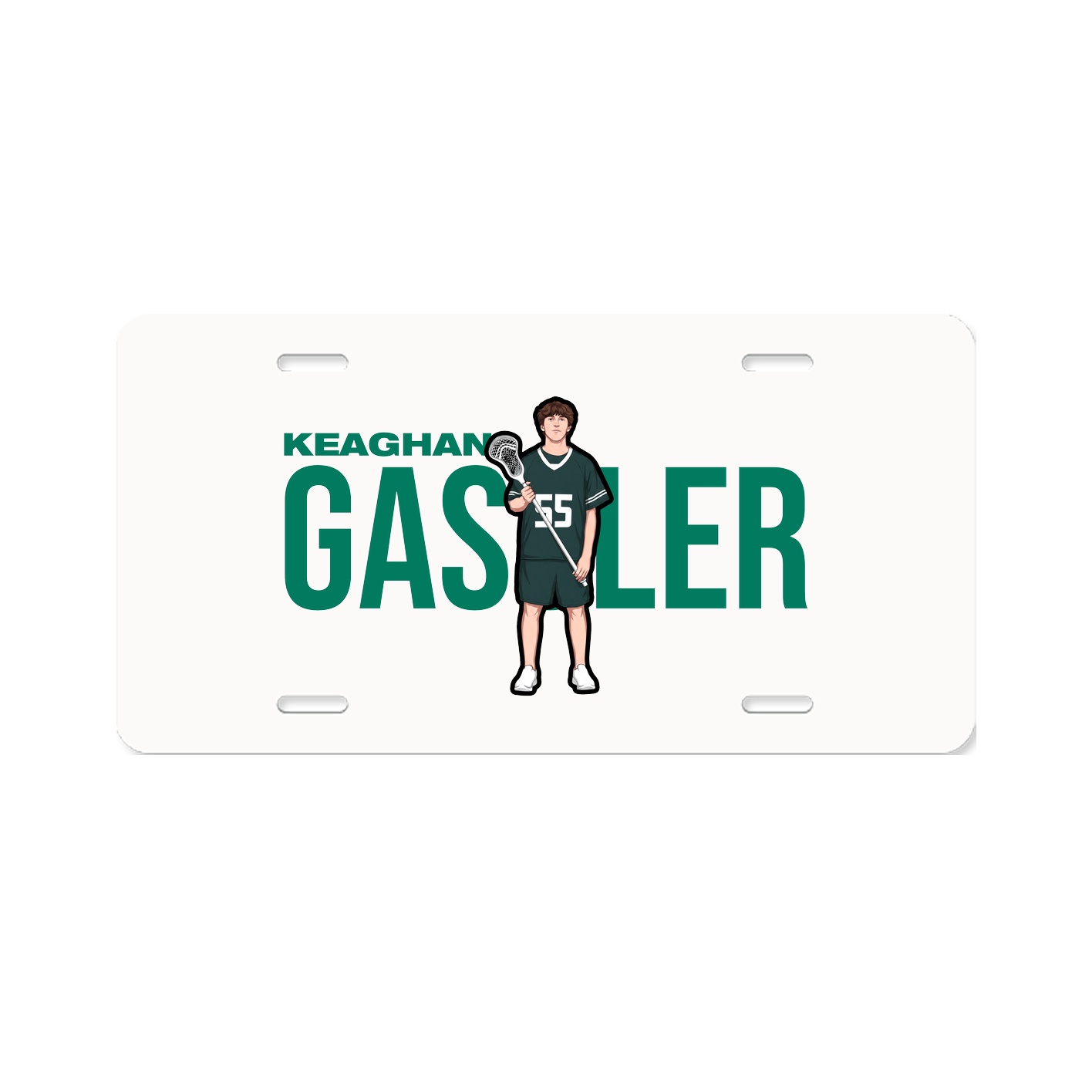 License Plate — Player Name in Classic