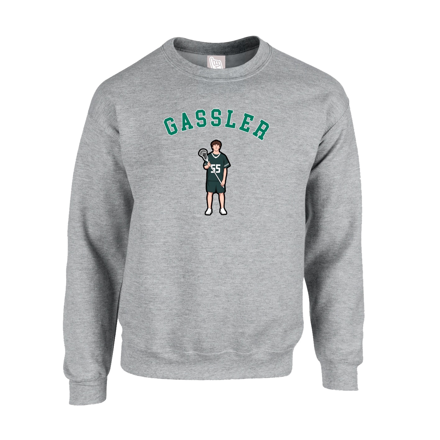Fleece Crew — Shirsey Arch in Grey