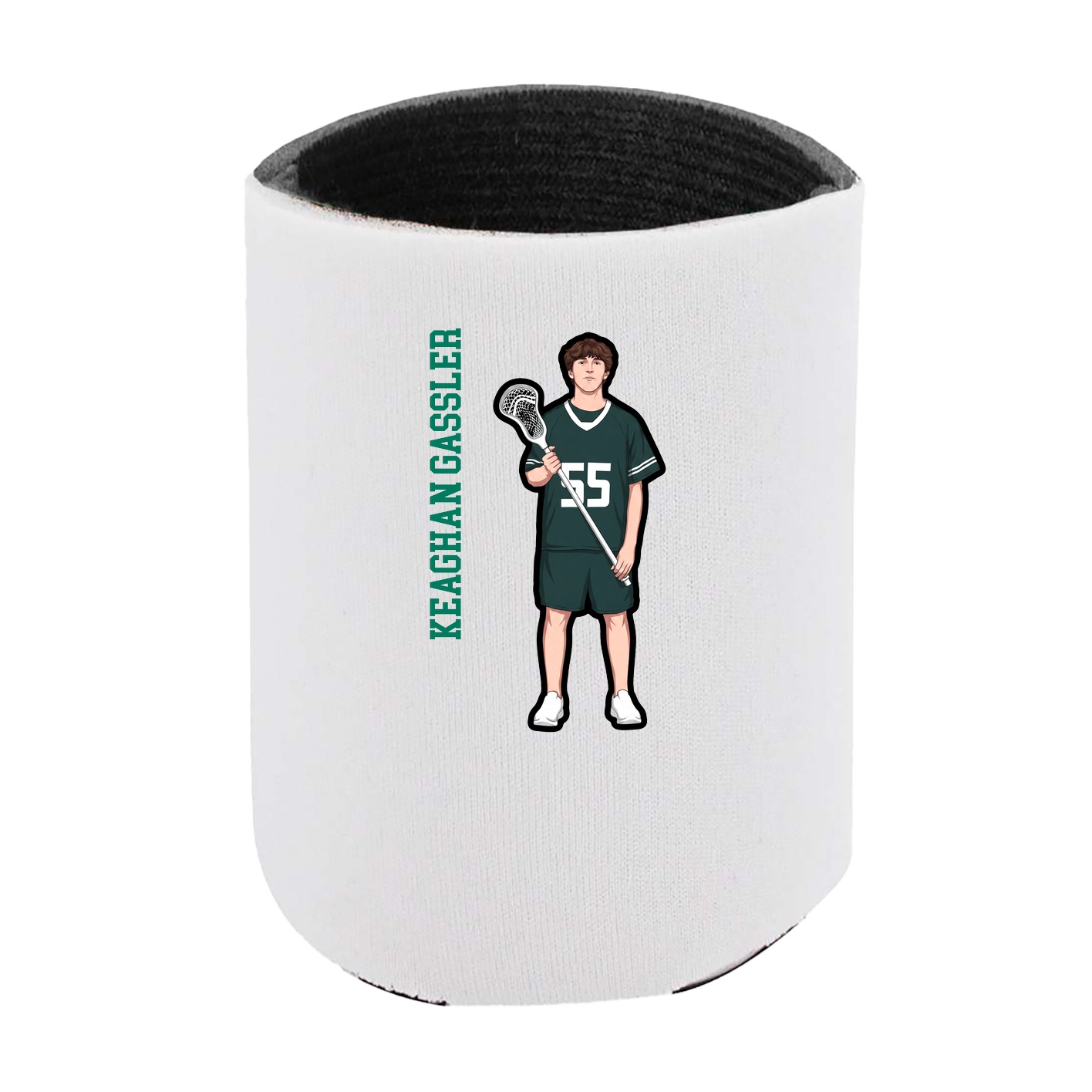 Can Holder — Name Vertical in White