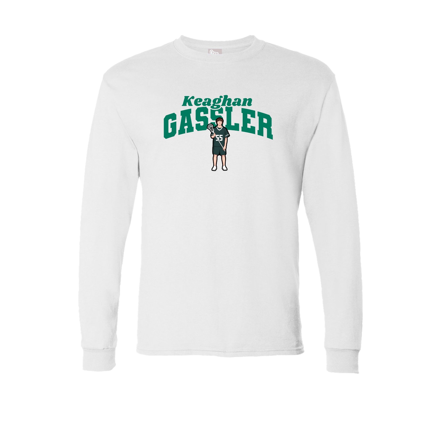 Long Sleeve Tee — Signature Arch in White