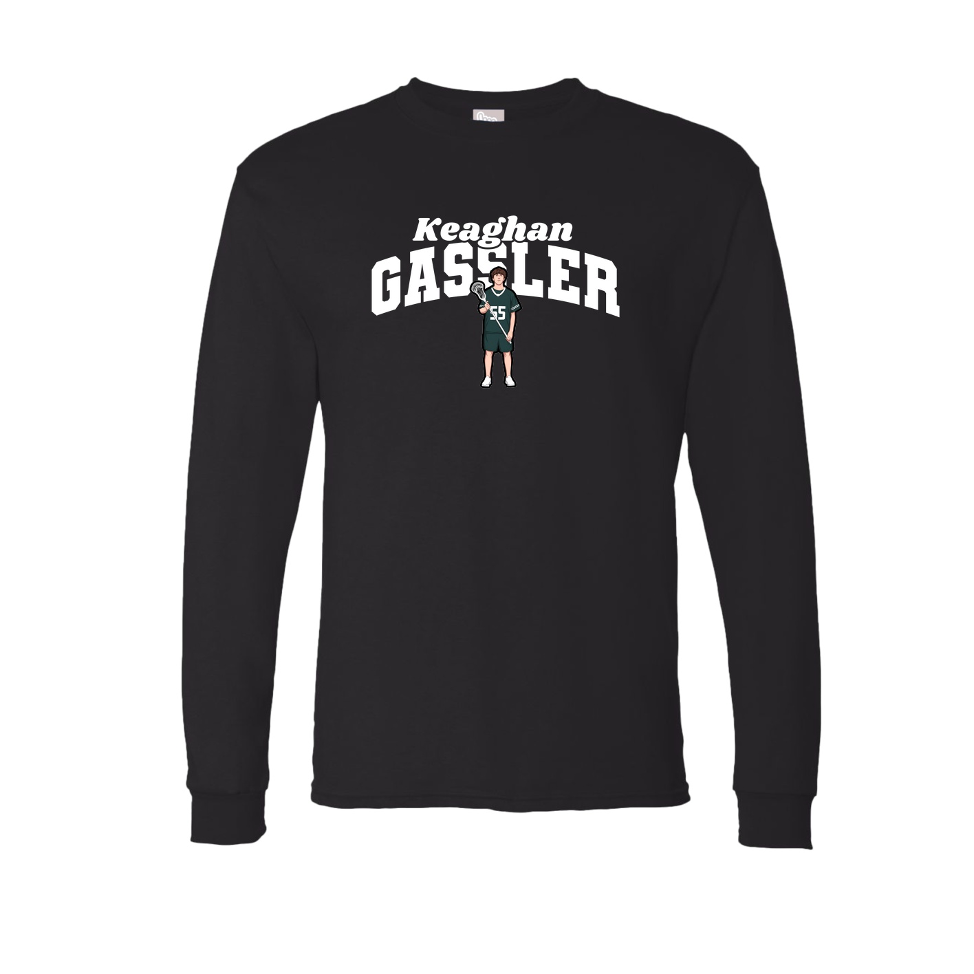 Long Sleeve Tee — Signature Arch in Black